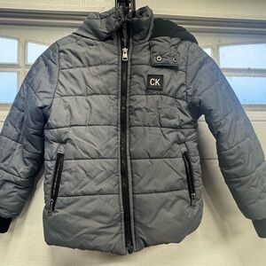 Calvin Klein Kids Charcoal Puffer Jacket